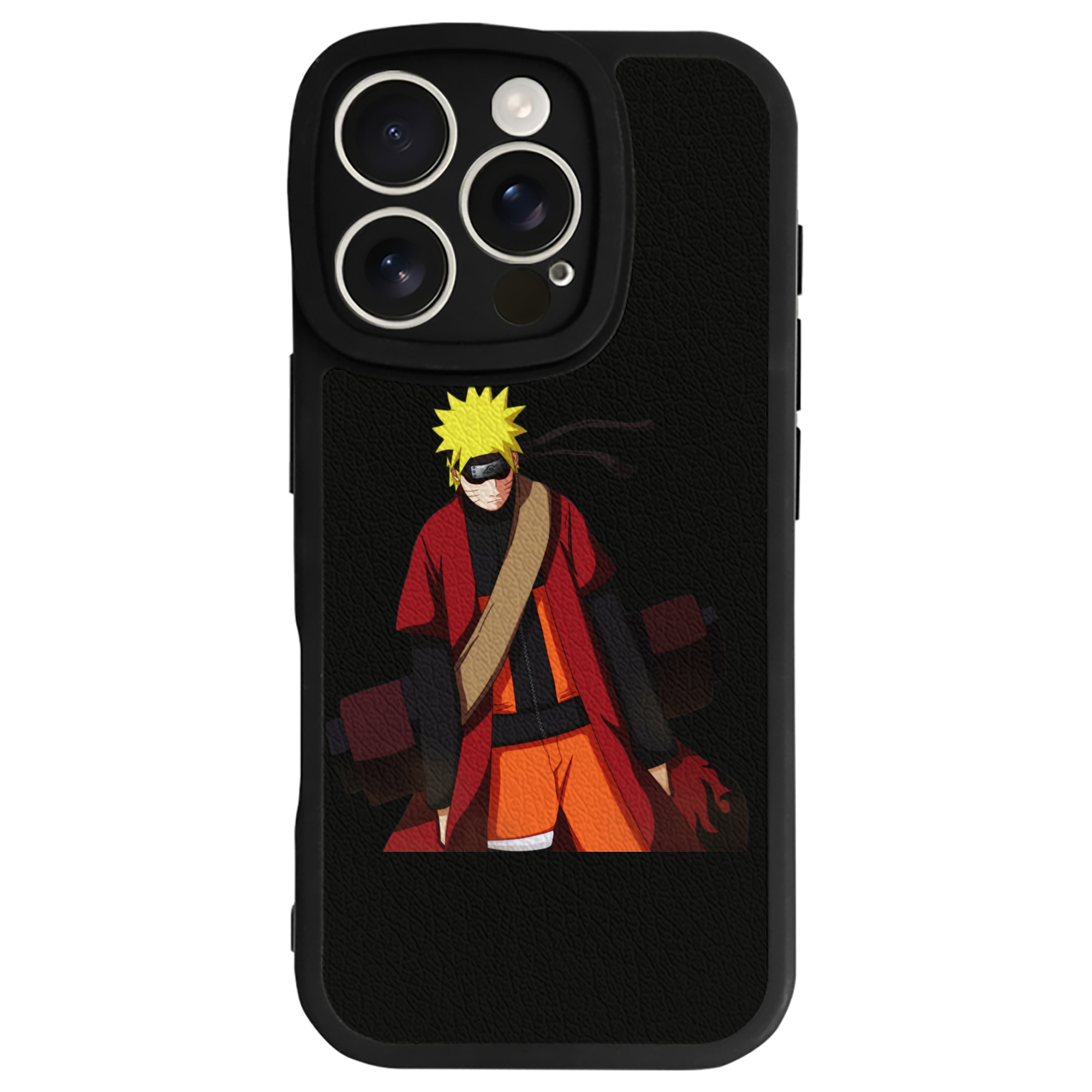 （画像用） NARUTO -ナルト- うずまき ナルト Uzumaki Naruto 【iPhone 16シリーズ対応】シリコンスマホケース（レザー調） 材質：シリコン